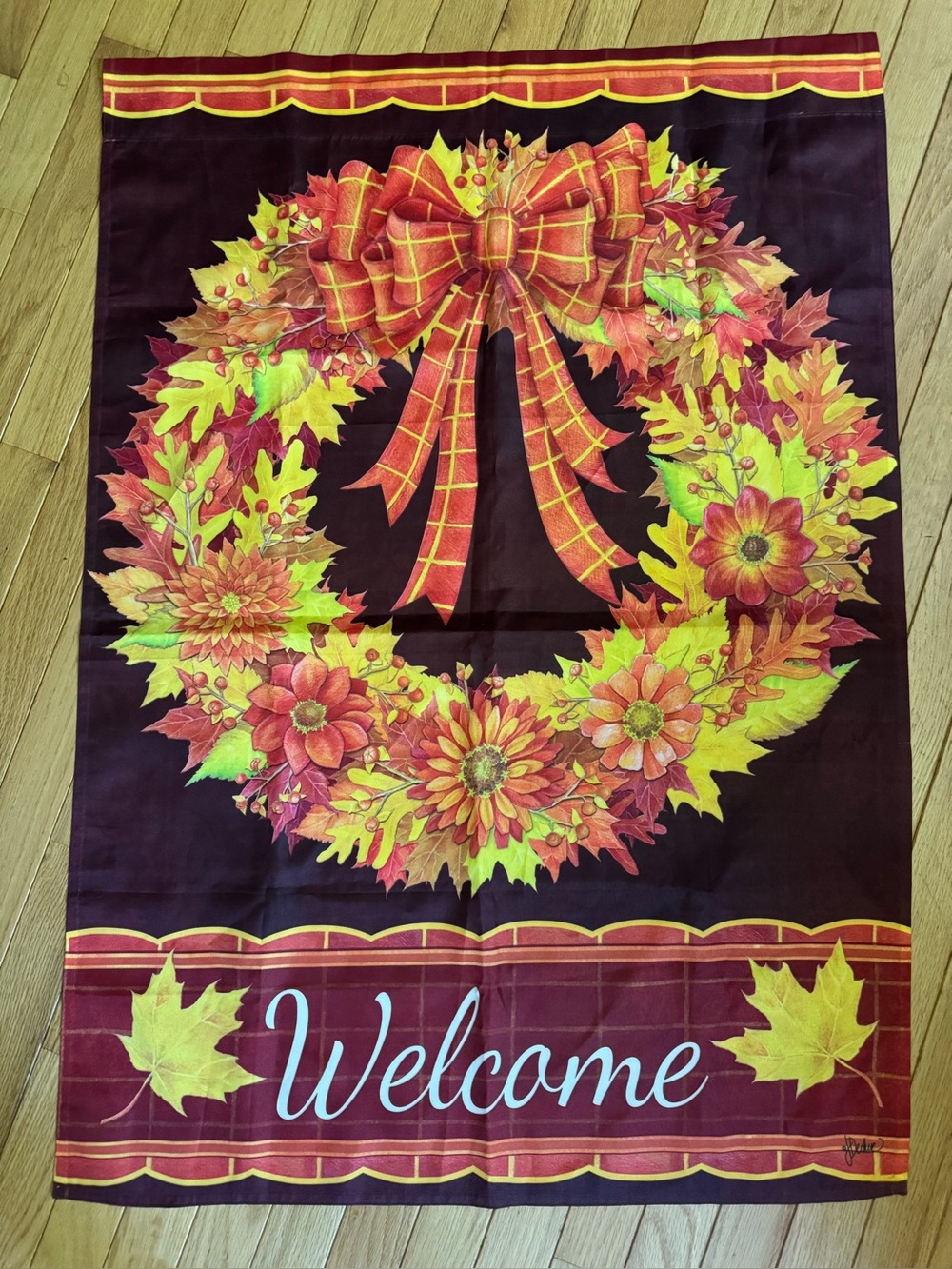 Welcome Flag, Outdoor Flag, welcome Fall Flag, Flag for Outdoors, Home Accent